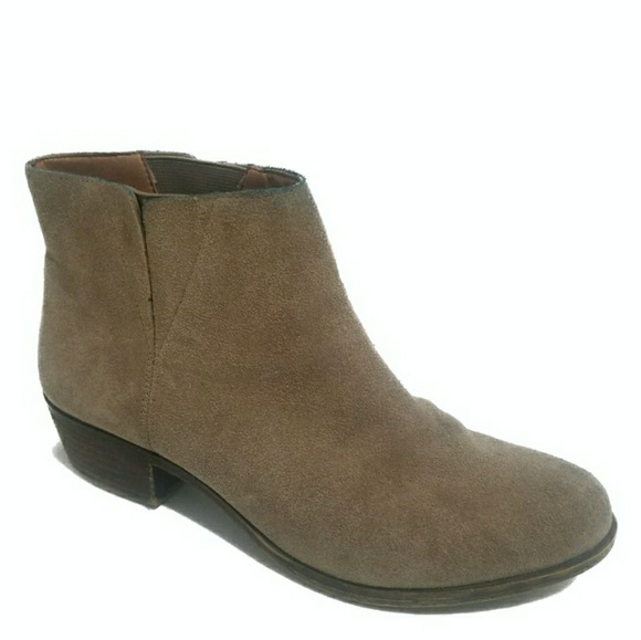 Lucky Brand Shoes - Lucky Brand Benissa Suede Tan Ankle Boots Sz 9.5